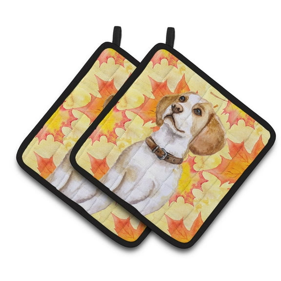 Caroline's Treasures Beagle Fall Pair of Pot Holders
