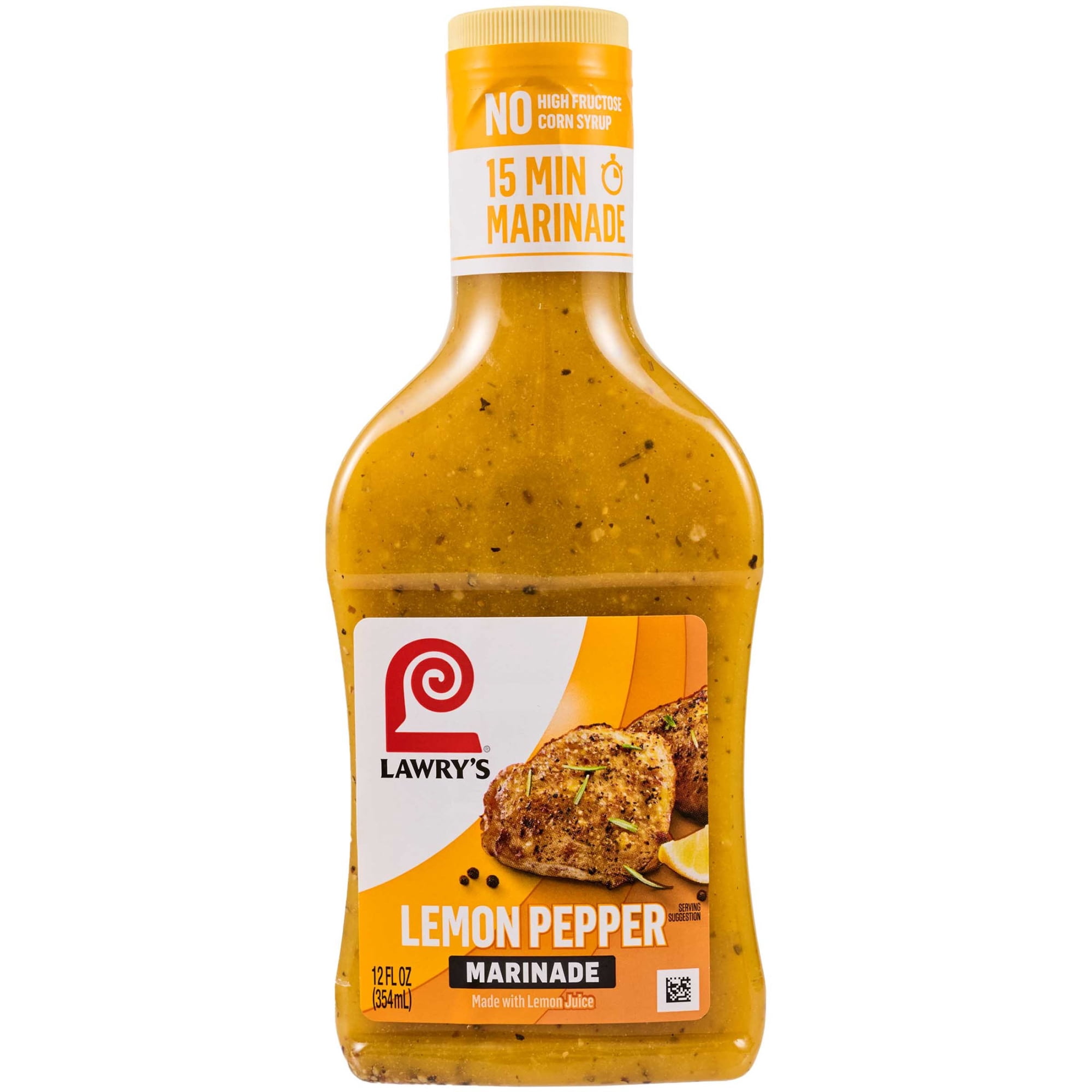Lawry's Lemon Pepper With Lemon Marinade, 12.0 fl oz Bottle