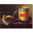 thumbnail image 1 of Ceramic Tile Mural-William Harnett Still Life Bathroom Tile Mural 11. 48" w x 36" h using (12) 12 x 12 ceramic tiles, 1 of 3