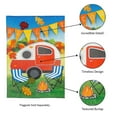 thumbnail image 5 of Fall Camper Garden Flag 2 Sided Burlap Welcome, 5 of 6