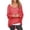 Red, variant on Women Oversized Loose Sweater Autumn Long Batwing Sleeve Top Pullover Jumper Blouse Casual High-low O Neck Tunic Shirt