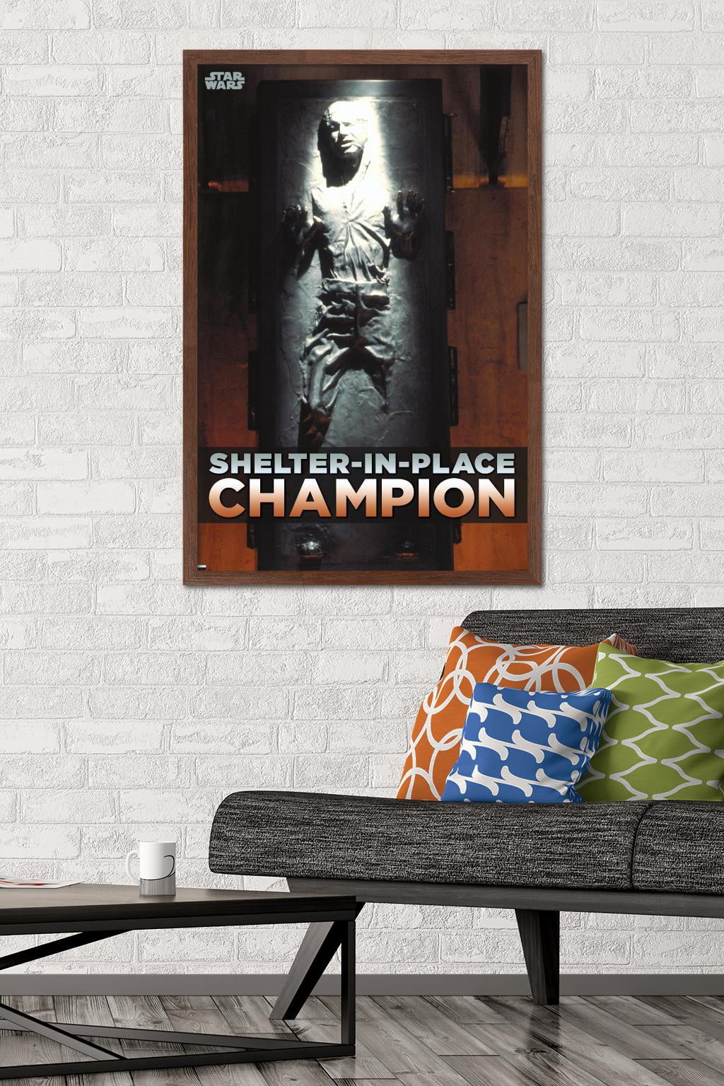 Star Wars: Saga - Han Solo - Shelter In Place Wall Poster, 22.375" x 34", Framed