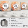 thumbnail image 4 of Designart "Blush And Ivory Seashore Coral Mosaic VII" coastal coral under water Square Mirror Wall Decor Coastal - Large Cream Square Bathroom Mirror - Square Printed Wall Mirror Art, 4 of 5