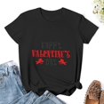 thumbnail image 3 of Valentine’s Day Women’s Short Sleeve Cotton T-Shirt HD Graphic Printed Tee Casual Crew Neck Top 3XL, 3 of 7