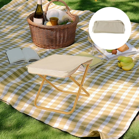 WKSCLPAI Pocket Handbag Stool,Outdoor Mini Chair Folding Stools for Camping,Fishing,Tourism,Leisure