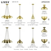 41172-33 Livex Lighting Amador - 1 Light Pendant In Transitional Style-15 Inches Tall and 11.75 Inches Wide -Traditional Installation