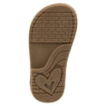 thumbnail image 5 of Petalia Gladiator Style Girls Open Toe Toddler Sandals with Glitter Flowers, Gold, 11, 5 of 5