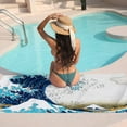thumbnail image 7 of GZHJMY Beach Towel for Women Girls, The Great Wave of Kanagawa Bath Towel, Oversized Lightweight Sport Towel, 31x71 Inch, 7 of 7