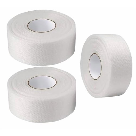 White Soft Fabric Cloth Microporous Breathable Medical Adhesive Tape 1" x 10 Yards (Pack of 3)