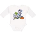 thumbnail image 3 of Inktastic Halloween Dinosaur Mummy Boys or Girls Long Sleeve Baby Bodysuit, 3 of 5
