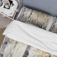 thumbnail image 4 of Designart "Dense Birch Tree Forest III" Tree Bedding Covert Set - Country Grey Landscapes Bed Set With 2 Shams, 4 of 6