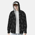 thumbnail image 2 of Balery White Pineapples Sudadera ligera de manga larga con capucha y protección solar UPF 50+ para hombre y mujer, ideal para pesca y running-Large, 2 of 7