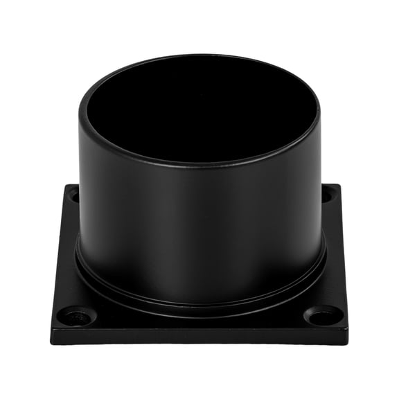 Aluminum Outdoor Pier Base with Black Finish, Post-Top Light Mount, 3 in. Fitter