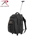 thumbnail image 2 of Wheeled Rolling Canvas Backpack w/Telescoping Handle & Laptop Compartment, 2 of 3