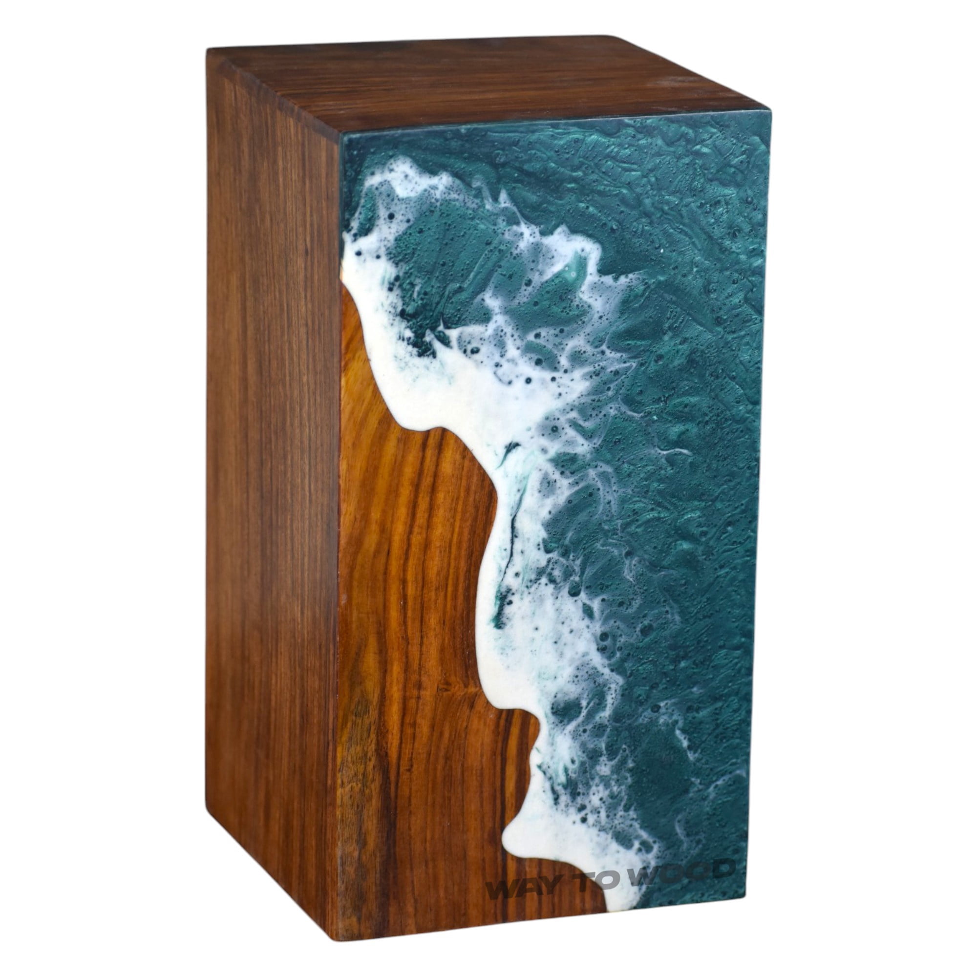 Wooden Urn for Human Ashes Adult Male/Female – Premium Memorial Urns for Adults – Durable Cremation Urn Box for Ashes, Suitable for Burial or Home Display