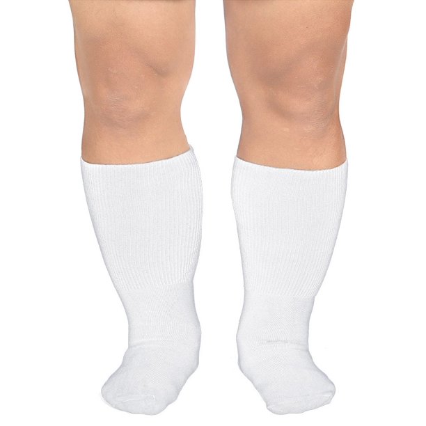 Extra Wide Socks Men's Bariatric Cotton Dress Socks