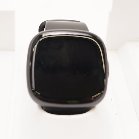 Pre-Owned Fitbit Versa 4 Fitness Smartwatch with Daily Readiness, GPS, 24/7 Heart Rate, 40+ Exercise Modes, Sleep Tracking and more. Fitbit Versa 4 in Black / Graphite Aluminum.