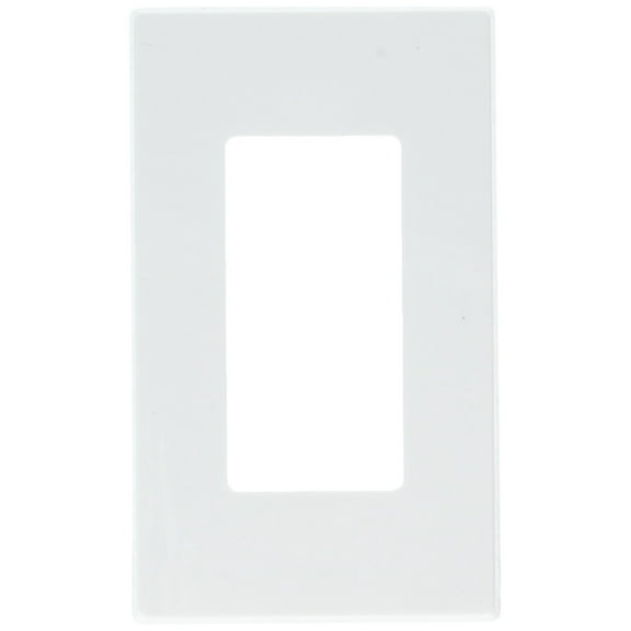 Leviton L92-80301-0SW Decora Screwless 1 Gang Wallplate, White