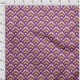 thumbnail image 3 of oneOone Silk Tabby Fabric Argyle Style Ikat Printed Fabric 1 Yard 42 Inch Wide, 3 of 4