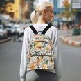 thumbnail image 7 of FORMRS Mini Backpack Purse for Women Travel Daypack Casual Shoulder Bag, Whimsical Leaves, 7 of 7
