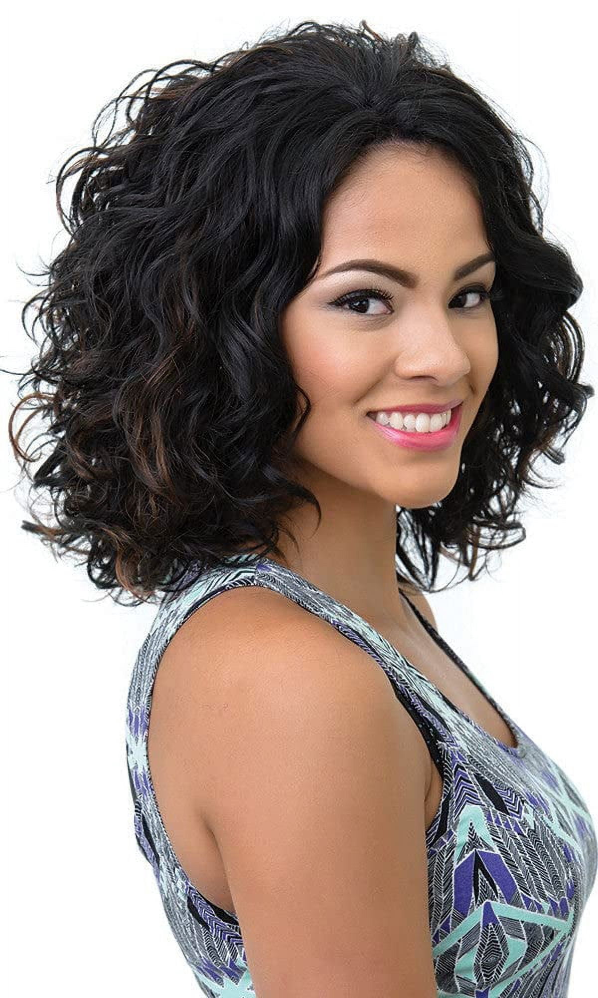 Bohemian Wig Human Hair Blend Lace Front - HBW WINFREY (TT1B-)