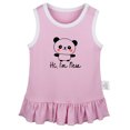 thumbnail image 1 of Hi, I'm New Funny Dresses For Baby, Newborn Babies Skirts, Infant Princess Dress, 0-24M Kids Graphic Clothes (Pink Sleeveless Dresses, 12-18 Months), 1 of 4