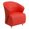 thumbnail image 1 of Scranton & Co Chaise de Réception en Cuir Rouge, 1 of 5
