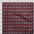 thumbnail image 3 of oneOone Polyester Lycra Fabric Leaves & Floral Block Printed Fabric 1 Yard 56 Inch Wide, 3 of 4