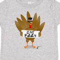 thumbnail image 4 of Inktastic Turkey Holding a Sign Says Eat Pizza Boys or Girls Toddler T-Shirt, 4 of 5