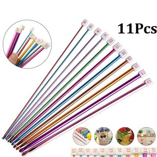 23 Pieces Tunisian Crochet Hooks Set 3-10 mm Cable Bamboo Knitting Needle  with Bead Carbonized Bamboo Needle Hook 2-8 mm Assorted Color Tunisian