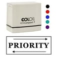thumbnail image 2 of Printtoo Priority Self Inking Rubber Stamp Pre-Inked Office Stamp- Home Office Business Stationery, 47 x 20 mm Green, 2 of 7