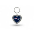 thumbnail image 1 of New England Patriots Bling Rhinestone Heart Keychain, 1 of 2