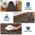thumbnail image 4 of Vintage Rug 2x6 Washable Rug for Living Room, Traditional Oriental Carpet with Non Slip TPR Backing, Low Pile Thin Foldable Mat, Soft Non Shedding Floor Covering for Nursery, 4 of 8