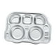 thumbnail image 5 of Platos para niños Bandeja de comida dividida Plato de servicio compacto y liviano para niños Autobús, 5 of 9