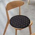 thumbnail image 5 of Oneshrt Round Seat Cushion, Thickened Velvet Seat Cushion, Slow Rebounds Buttock Student Cushion, Office Chair Cushion, Car Seat Cushion Thickened Memory Foam (Round - Black, 15.75x15.75 in), 5 of 7