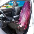 thumbnail image 3 of POLERO Purple Starry Forest Pattern Terry Cloth Car Seat Cover Washable, for Van Automotive Front Seat Suitable for Cars Trucks, 3 of 7