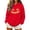 b_Red, variant on Halloween Hoodies for Women Graphic Printed Long Sleeved Hooded Pullover Shirts Fall Funny Long Sleeve Loose Sweatshirt with Pockets