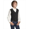 thumbnail image 1 of Scully 2002-19-XS Leather Kids Vest - Black Boar Suede- Extra Small, 1 of 3