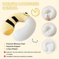 thumbnail image 4 of Travel Pillow Kids Adult Cute Neck Traveling Memory Foam Airplane Sleep Mask Animal Flight Head Rest Support Cars Long Flights Bee 9 12 Y O, 4 of 18