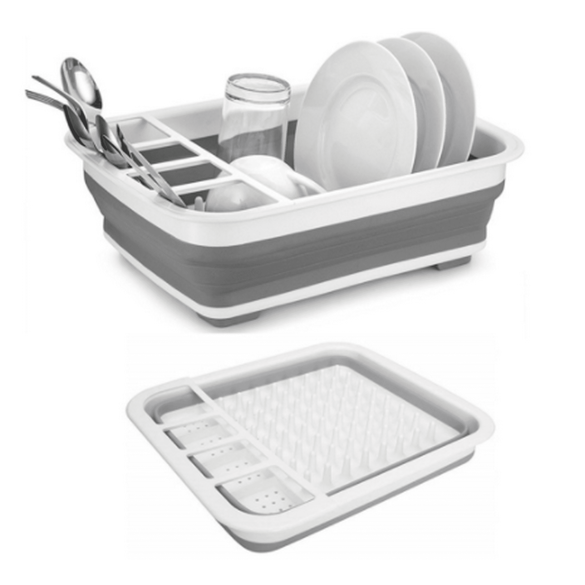 Lemonbest Folding Plate Rack Kitchen Dish Rack Drain Bowl Plate Tableware Holder Portable Drying Rack Home Shelf Dinnerware Organizer Walmart Canada