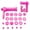 Pink, variant on TOP-MAX Cookie Gun Set 7PCS Frosting Laminating Nozzles Icing Decoration Gun Set for Cookie Cupcake Cake Making (Green)