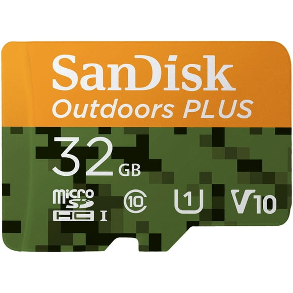 SanDisk 32GB Outdoor Plus MicroSDHC UHS-I Memory Card with Adapter - SDSQUB3-032G-AW6VA