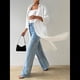 thumbnail image 5 of Camisas Casuales de Media con Botones para Mujer, Blusas Largas con Solapa , Tops XL, 5 of 9