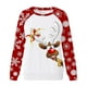 thumbnail image 4 of Tops navideños para mujer, jersey de manga larga con estampado de rayas y cuello redondo, sudadera con gráfico de copo de nieve de alce, blusa informal Pompotops gfhjh14958, 4 of 4