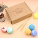 thumbnail image 3 of Caja de regalo con 12 bombas de baño gaseosas, manteca de karité y coco para hidratar la piel seca, perfecta para baños de burbujas y spas. Idea de regalo de cumpleaños hecha a mano para el día de la, 3 of 3