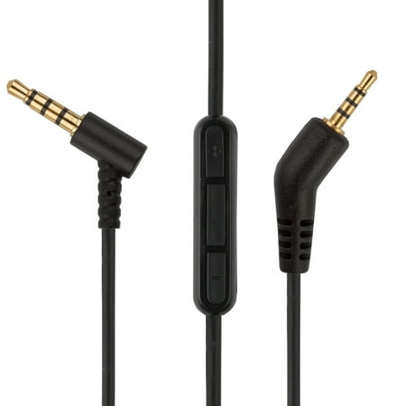 Paired Microphone Cable - © QuietComfort 3 (QC3) REPLACEMENT AUDIO CABLE w/ IN-LINE REMOTE & MIC