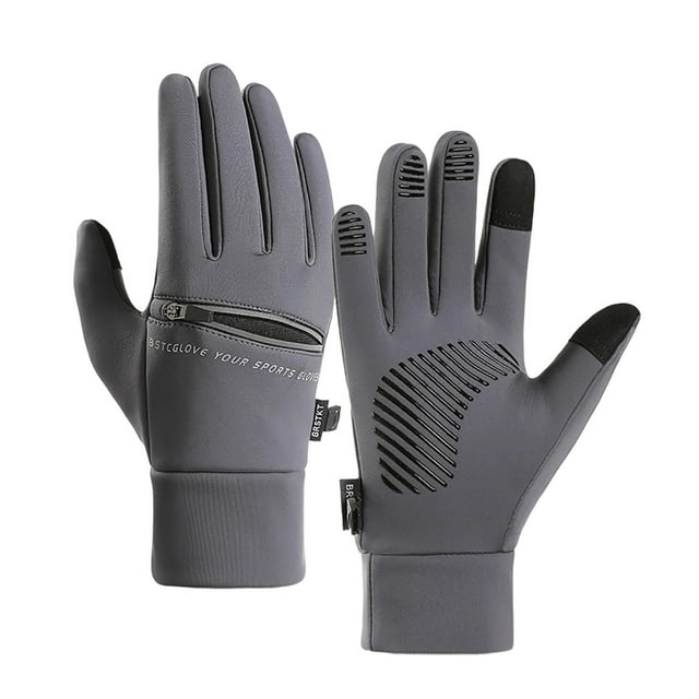 Winter Gloves for Men, Touchscreen Windproof Warm Skiing Gloves