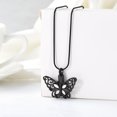 thumbnail image 4 of Butterfly Cremation Necklace for Ashes Memorial Keepsake Ashes Ashes Urn Pendant, 4 of 7