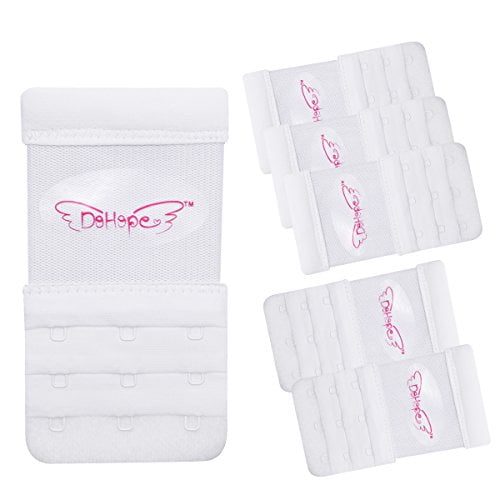 Elastic Back Bra Band Extender 3 X 3 Hook and Eye Tape Stretchy