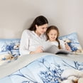thumbnail image 5 of jejeloiu Sea Beach Shell Twin Comforter Sets Kids,Coastal Style Ocean Starfish Bedding Set,Reversible,2 Pieces, 5 of 8
